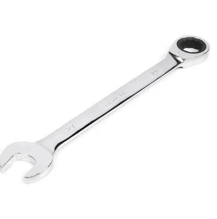 Фото №0 Ключ комбинированный трещоточный 27х27 мм хромирование HORTZ