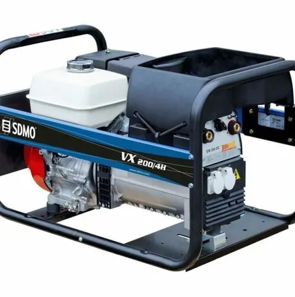 Фото №0 Сварочный генератор SDMO VX 200/4H (держак 15м.масса 10м.)