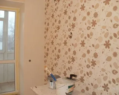 фото Поклейка обоев