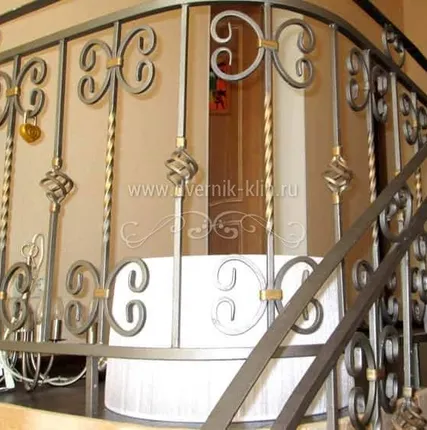 Фото №0 Перила кованые