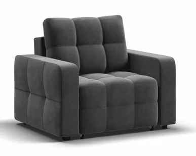 фото Кресло-кровать Dandy велюр Monolit серый