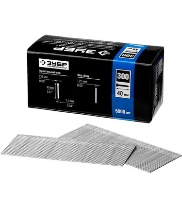 Фото №0 Гвозди для нейлера тип 300. 40мм, ЗУБР