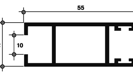 Фото №0 640-10 Створка боковая, коричневая, 6,0 м