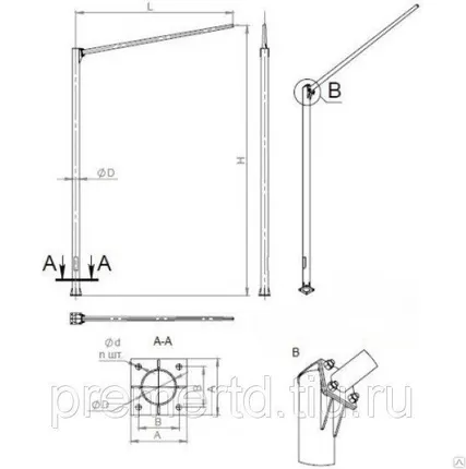 Фото №0 Светофорные стойки СС-8,0-7,0