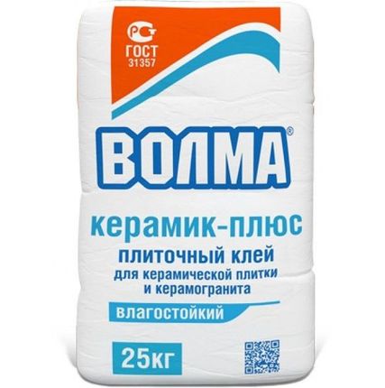 Фото №0 Клей ВОЛМА плиточный "Керамик плюс" 25кг
