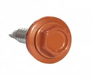 фото Саморез 4,8х28 RAL8023 Оранжево-коричневый HARDWEX для крепления кровельного листа к деревянным конструкциям 00000013498