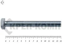 фото Болт полная резьба, цинк DIN933 24х140 пр.10,9 (25кг/47)