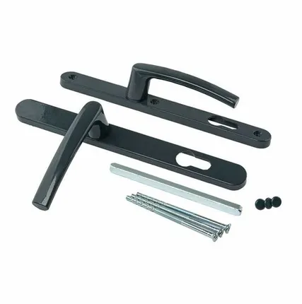 Фото №0 Гарнитур нажимной с подпружиниванием Mezut 25/92 (3 винта) антрацит RAL7016