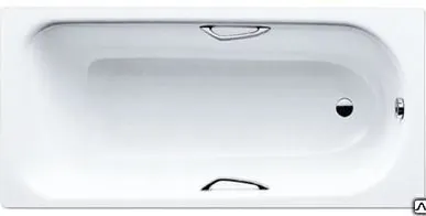 фото Ванна Kaldew Saniform Plus Star 170х75 белый+отв.под ручки+anti-slip