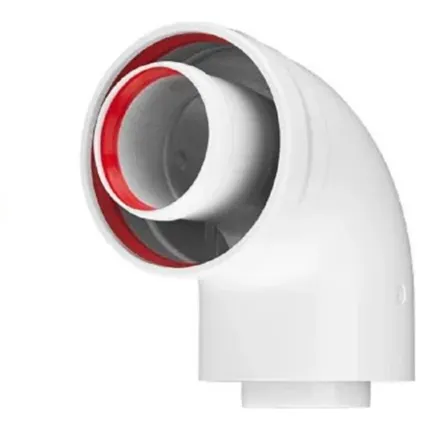 Фото №0 Колено коаксиальное ф60/100 угол 90 гр.