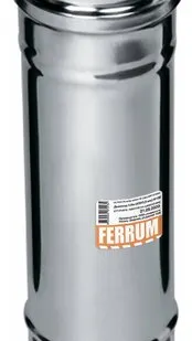 фото Дымоход 200 (L: 0,25) (430/0,8мм) нержавеющая сталь Феррум