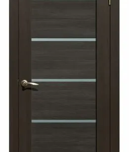 фото Дверь межкомнатная 206 (La Stella) стекло матовое, экошпон, Дуб Мокко 2000х600мм