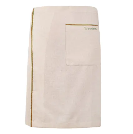 Фото №0 Килт мужской Woodson, натуральный лён с цветной полосой (Размер 54-58, арт. WK27)