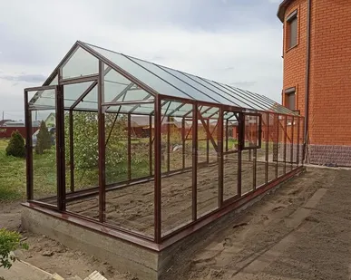фото алюминиевые теплицы со стеклом