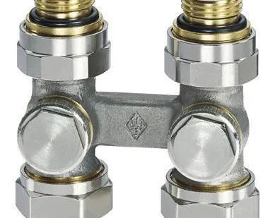 фото HEIMEIER, Узел нижн. подключения радиаторов VECOTEC прямой R1/2&quot;