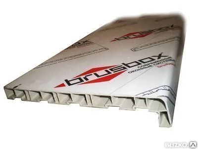 Фото №0 Подоконник ПВХ Brusbox 550 мм (белый)