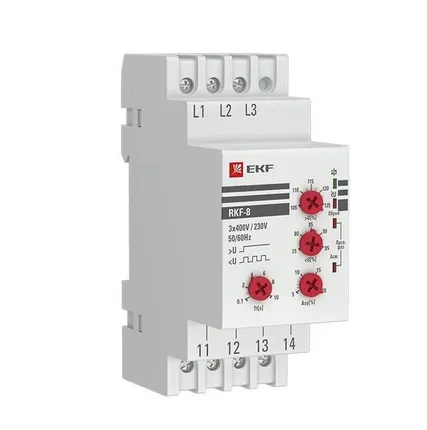 Фото №0 Реле контроля фаз РКФ-8 многофукц. EKF rkf-8