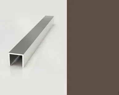 фото ПИ-профиль алюминиевый /RAL 8028/ 3м