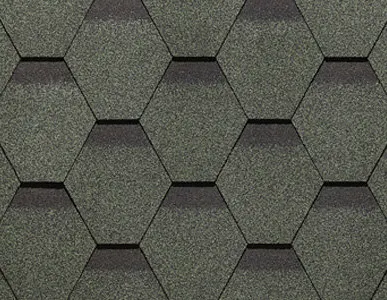 фото Гибкая черепица Dоcke STANDARD "Сота" Зеленый, цена за м.кв