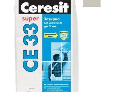 фото Затирка для швов Церезит CE-33 Super/5 кг серый
