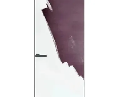 фото дверь межк. invisible обратного откр.700х2000мм правая под покраску,черная.кр. с 3х сторон