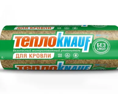 фото Утеплитель KNAUF ТеплоКнауф для КРОВЛИ TR 037 Aquastatik 6148*1220*50 мм 2 рулона