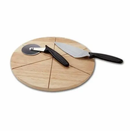 Фото №0 Доска для подачи пиццы d=40*2 см. на 6 сегментов, бук /1/