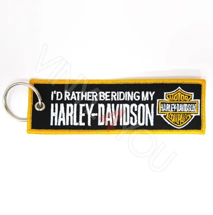 Фото №0 Брелок Текстильный черный Harley Davidson