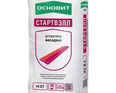 фото Штукатурка цементно-известковая Основит Стартвэлл PC21 25 кг