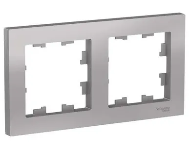 фото Рамка SE ATLAS 2 местная, алюм.