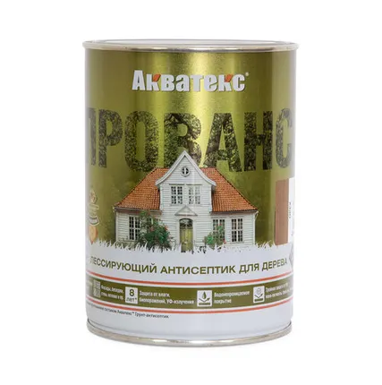 Фото №0 Антисептик лессирующий для древесины Акватекс-ПРОВАНС (бесцветный) 0,75л Акватекс