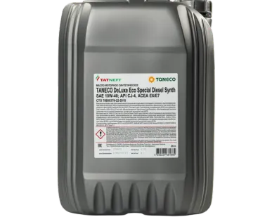 фото Масло моторное синтетическое TANECO Deluxe Eco Special Diesel Synth 10W-40 20 л 10W-40