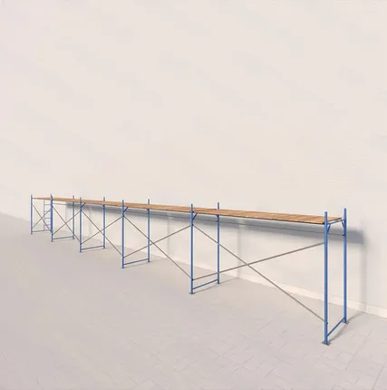 Фото №0 Леса рамные строительные ЛРСП-40 2х15 м (1 ярус под настил)