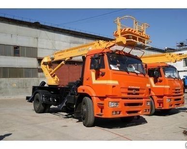 фото Автогидроподъемник АПТ-18 на шасси КамАЗ-43253