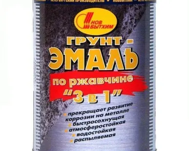 фото Грунт-эмаль по ржавчине "3 в 1" зеленая 1л./12