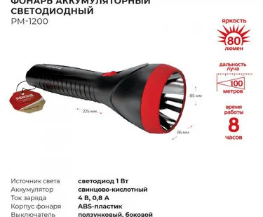 фото Фонарь универсальный РЕКОРД PM1200