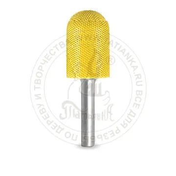 Фото №0 6BN34-40 - Борфреза, закругленное окончание. Хвостовик 6мм, диаметр фрезы 19,05мм (fine/ж)