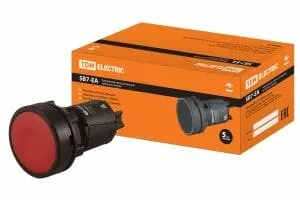 фото Кнопка SB7-EA41 d22мм 1р красная TDM