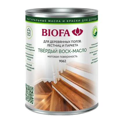 Фото №0 Твердый воск-масло профессиональный матовая поверхность 2,5л Biofa 9062