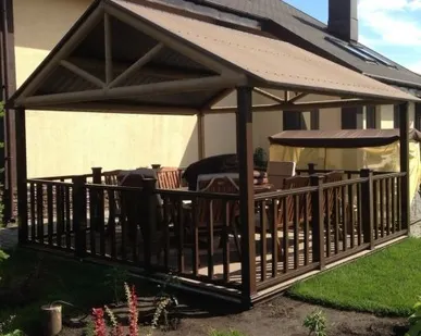 фото Забор из ДПК