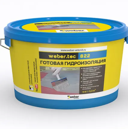 Фото №0 Гидроизоляция Ветонит тек 822 розовый 4кг Егорьевск