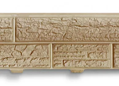 фото Формованный сайдинг Альта-Профиль Сланцевая порода цвет Бежевый