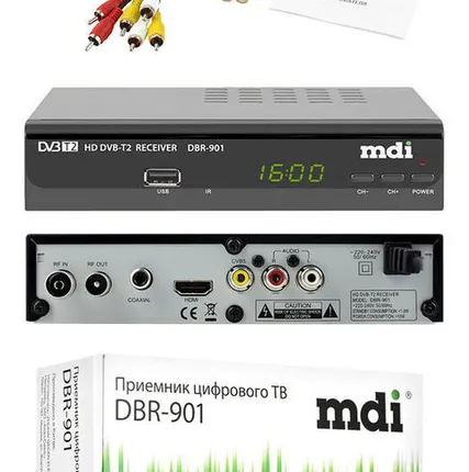 Фото №0 Цифровой ресивер DVB-T2 MDI DBR-901