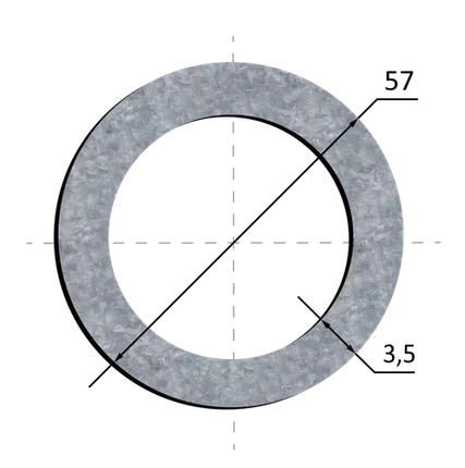Фото №0 Труба оцинкованная 57х3,5