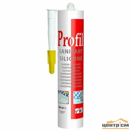 Фото №0 Герметик силиконовый санитарный бесцветный СОУДАЛ PROFIL 270мл
