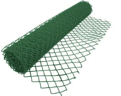 фото ПВХ сетка рабица, рулон 1,2х10 м, яч 55х55 мм, д 2,0 хаки