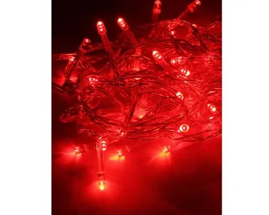 фото Гирлянда светодиодная 80LED красн. прозр. провод 8.8м (7.3+1.5) 8 режимов мигания IP20 красн. Космос KOC_GIR80LED_R