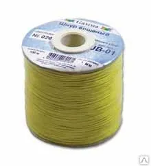 фото Шнур 1,0мм х/б вощеный, серый (фас 100м)