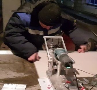фото Сверление отверстий под анкер типа кайл keil