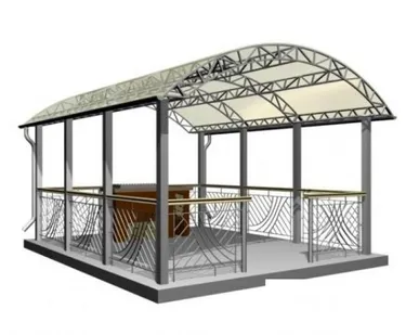 фото Беседки нержавейка